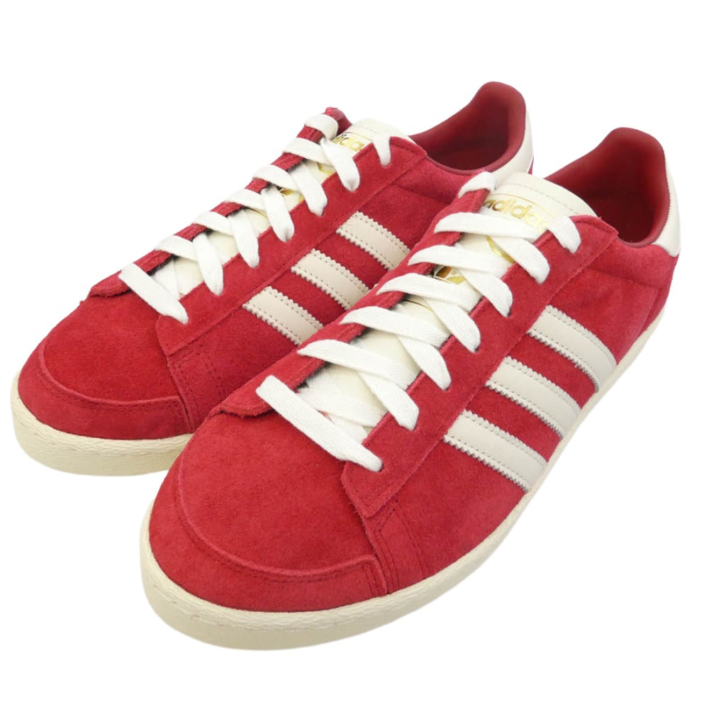 adidas アディダス JI3431 JABBAR LO ジャバー ロー スエード ローカット スニーカー レッド系 ホワイト系 28.5cm【新古品】【未使用】【中古】