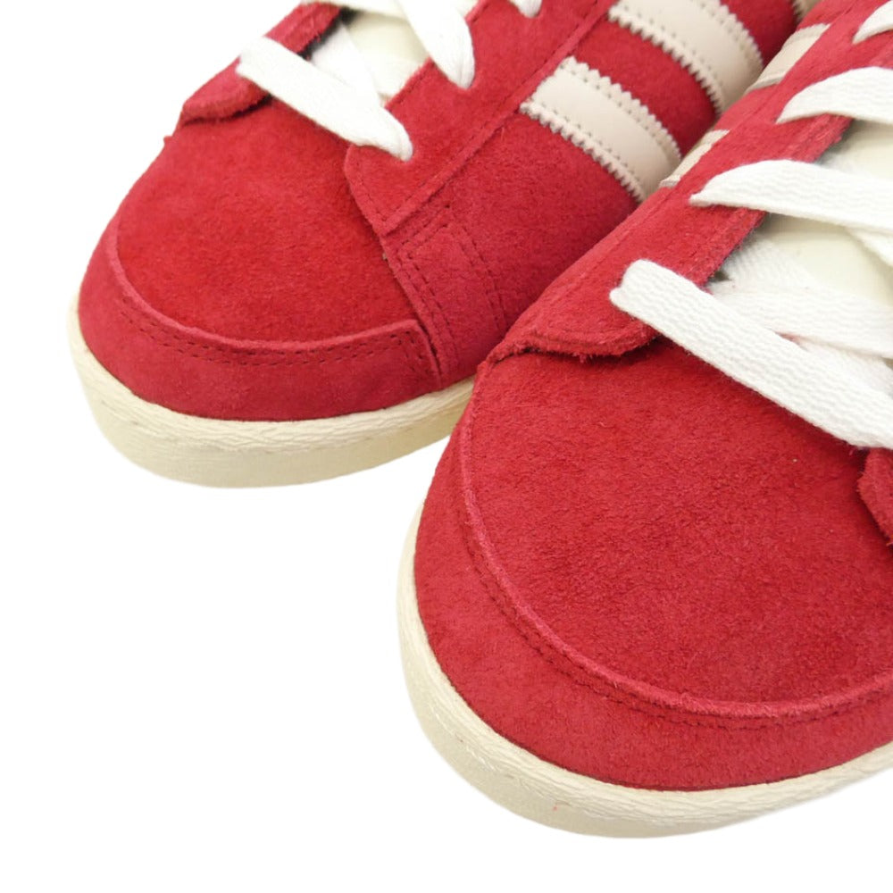 adidas アディダス JI3431 JABBAR LO ジャバー ロー スエード ローカット スニーカー レッド系 ホワイト系 28.5cm【新古品】【未使用】【中古】