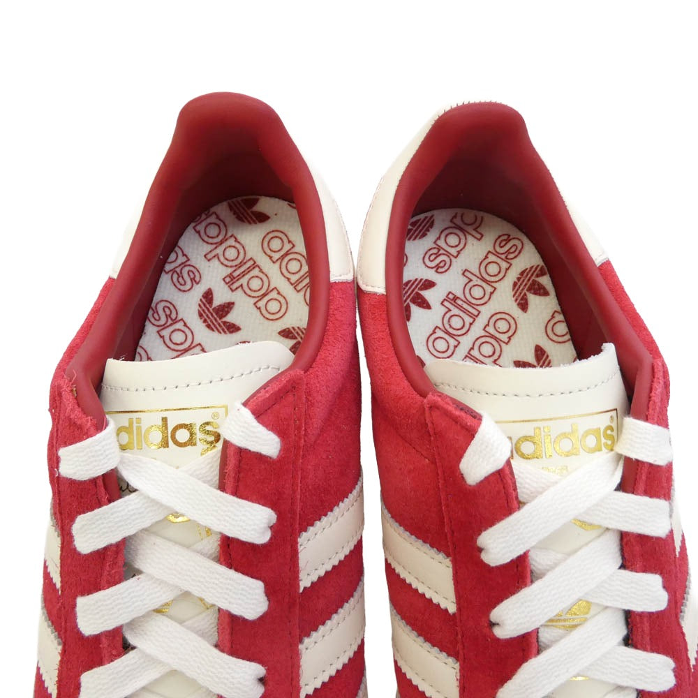 adidas アディダス JI3431 JABBAR LO ジャバー ロー スエード ローカット スニーカー レッド系 ホワイト系 28.5cm【新古品】【未使用】【中古】