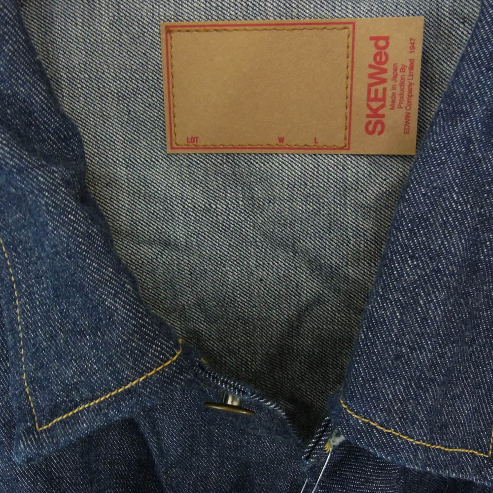 スキュー HS2101-00 EDWIN RANCH JAKET ランチ デニム ジャケット インディゴブルー系 46【美品】【中古】