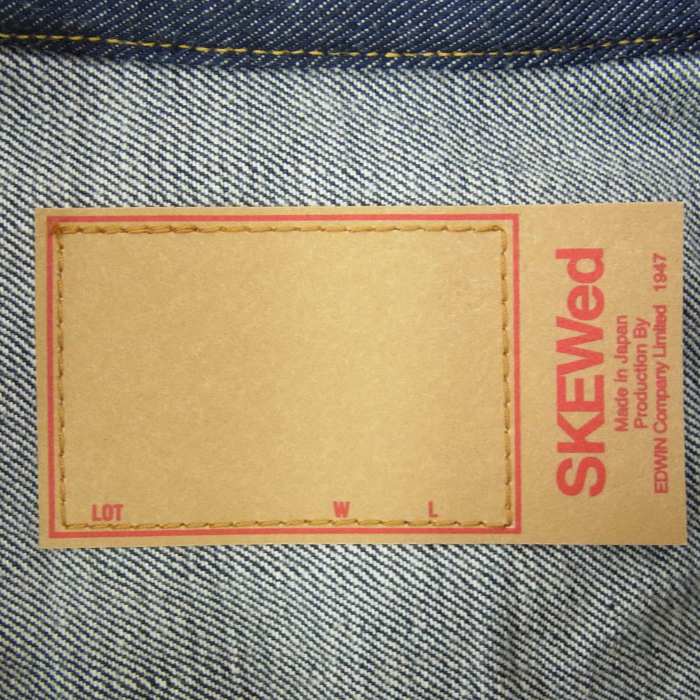 スキュー HS2101-00 EDWIN RANCH JAKET ランチ デニム ジャケット インディゴブルー系 46【美品】【中古】