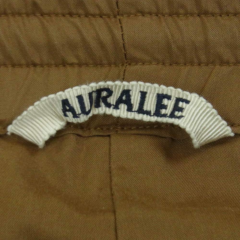 AURALEE オーラリー 19SS A9SP03PW LIGHT FINX POLYESTER SHORTS ライトフィンクス ポリエステル ショーツ ショート パンツ ブラウン系 5【中古】
