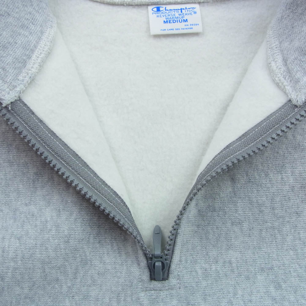 Champion チャンピオン CWSU026 REVERSE WEAVE リバースウィーブ ハーフジップ スウェット グレー系 M【中古】