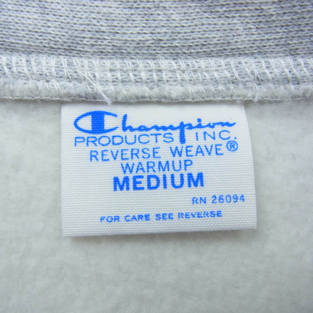 Champion チャンピオン CWSU026 REVERSE WEAVE リバースウィーブ ハーフジップ スウェット グレー系 M【中古】