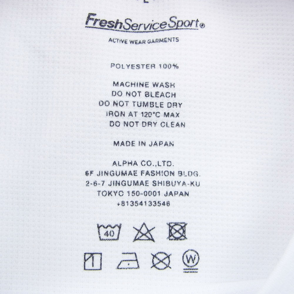 フレッシュサービススポーツ TECH SMOOTH S/S CREW NECK テック スムース クルーネック 半袖 Tシャツ ホワイト系 L【中古】