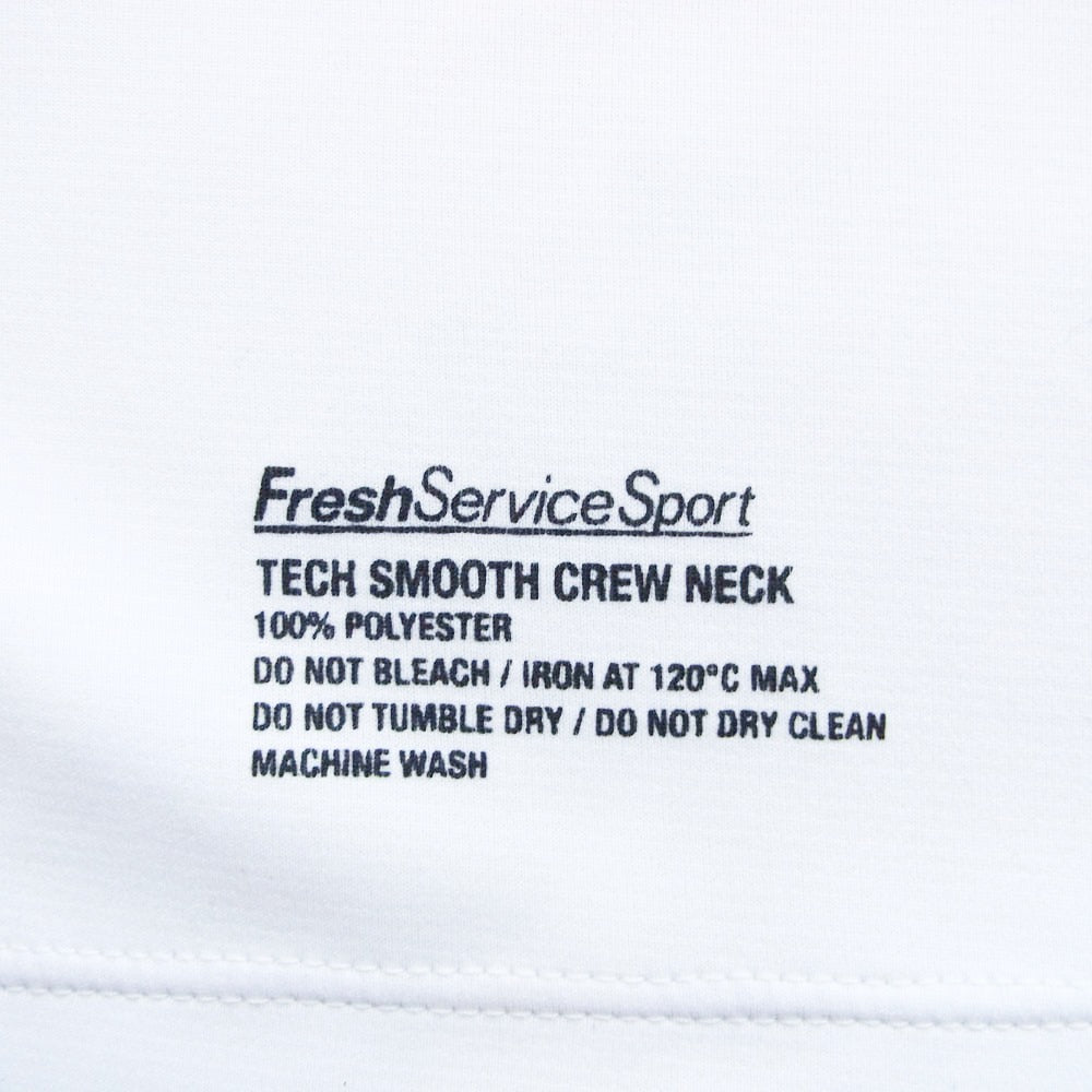 フレッシュサービススポーツ TECH SMOOTH S/S CREW NECK テック スムース クルーネック 半袖 Tシャツ ホワイト系 L【中古】