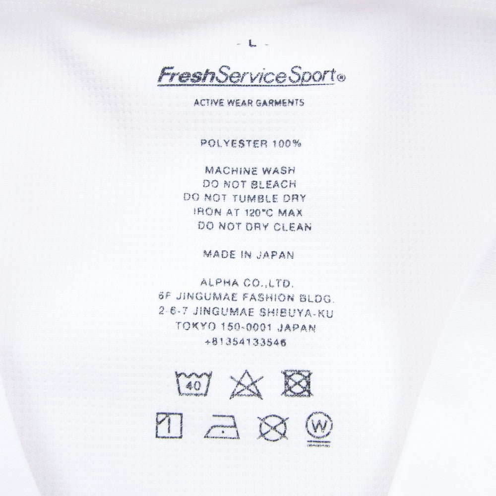 フレッシュサービススポーツ TECH SMOOTH S/S CREW NECK テック スムース クルーネック 半袖 Tシャツ ホワイト系 L【中古】