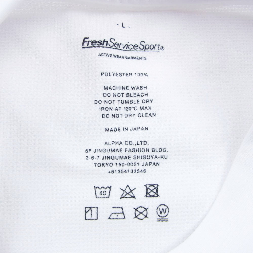 FreshService フレッシュサービス TECH SMOOTH S/S CREW NECK テック スムース クルーネック 半袖 Tシャツ ホワイト系 L【中古】