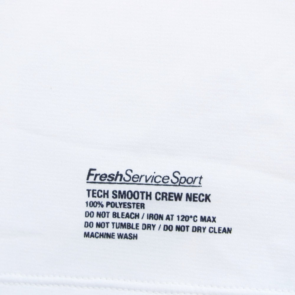 FreshService フレッシュサービス TECH SMOOTH S/S CREW NECK テック スムース クルーネック 半袖 Tシャツ ホワイト系 L【中古】