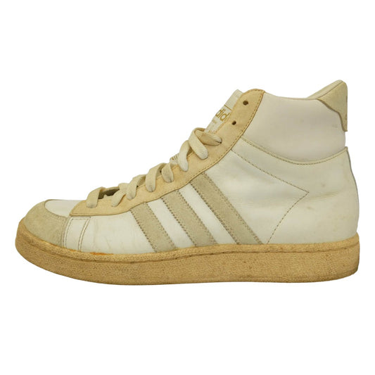 adidas アディダス 553472 Jabbar Hi ジャバー ハイ ハイカット スニーカー オフホワイト系 ベージュ系 26.5cm【中古】