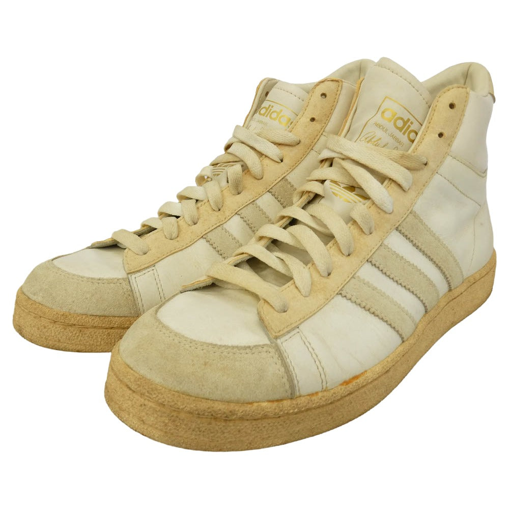 adidas アディダス 553472 Jabbar Hi ジャバー ハイ ハイカット スニーカー オフホワイト系 ベージュ系 26.5cm【中古】