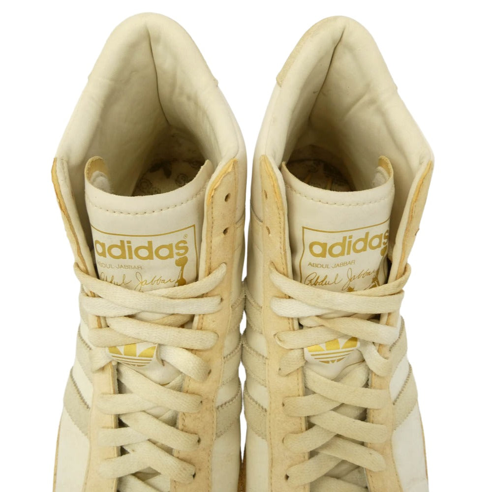 adidas アディダス 553472 Jabbar Hi ジャバー ハイ ハイカット スニーカー オフホワイト系 ベージュ系 26.5cm【中古】