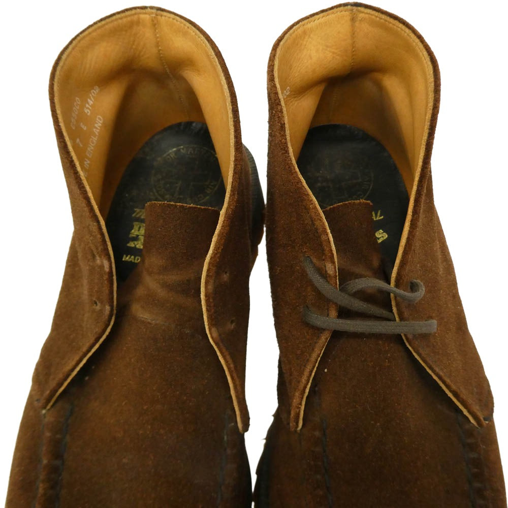 Dr.Martens ドクターマーチン 英国製 モックトゥ スエード チャッカブーツ ブラウン系 7【中古】