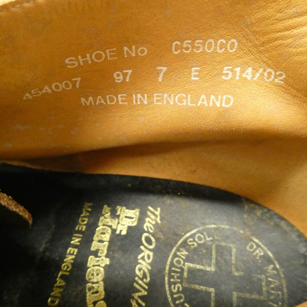 Dr.Martens ドクターマーチン 英国製 モックトゥ スエード チャッカブーツ ブラウン系 7【中古】