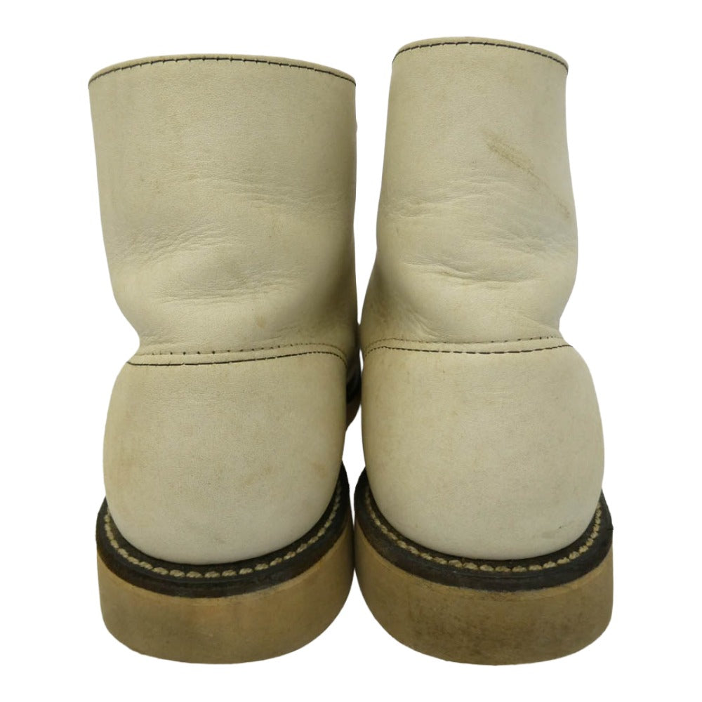 RED WING レッドウィング 8873 刺繍羽根タグ アイリッシュセッター ワークブーツ オフホワイト系 8.5【中古】