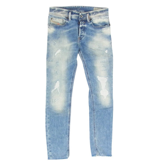 DIESEL ディーゼル SLEENKER ダメージ加工 デニムパンツ インディゴブルー系 26【中古】
