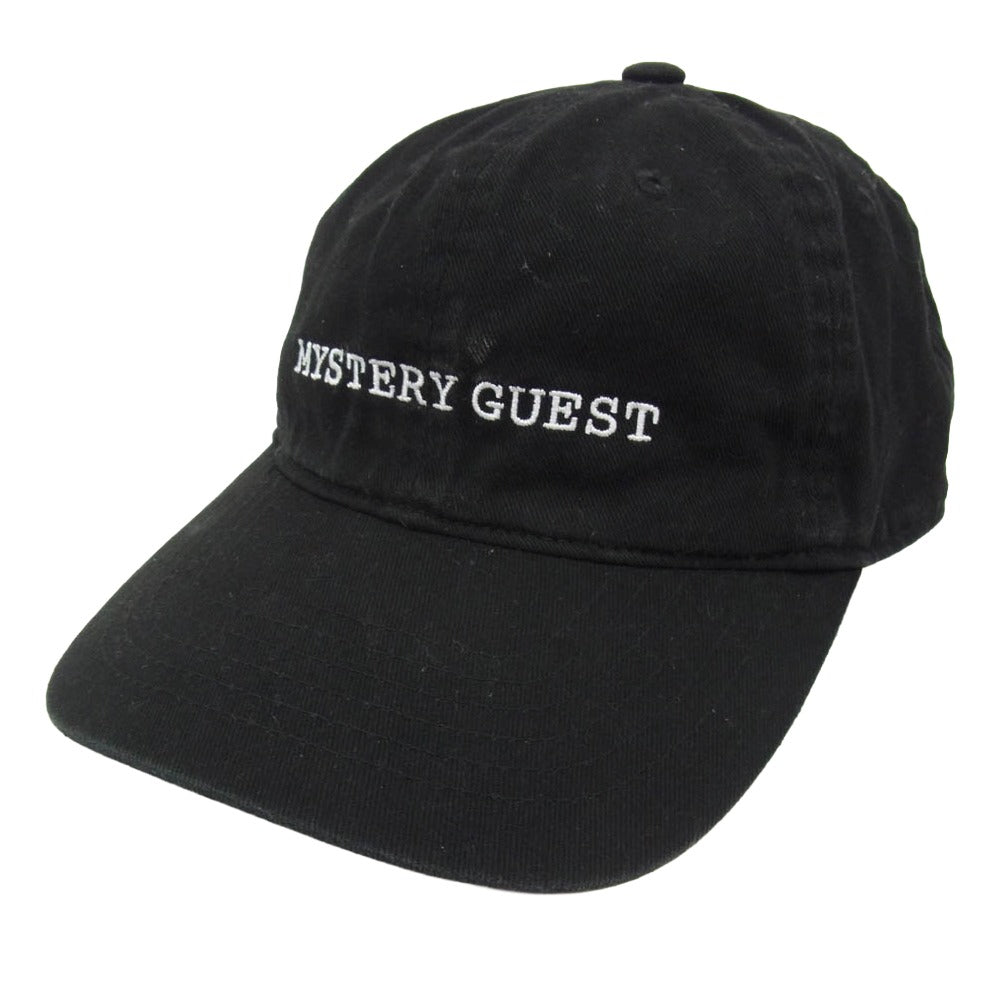 アイデア 26SS MYSTERY GUEST HAT ミステリー ゲスト ハット 刺繍 キャップ 帽子 ブラック系【中古】