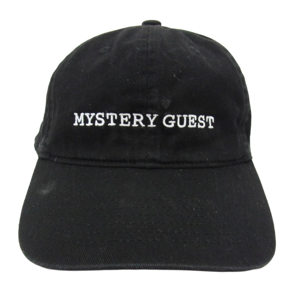 アイデア 26SS MYSTERY GUEST HAT ミステリー ゲスト ハット 刺繍 キャップ 帽子 ブラック系【中古】