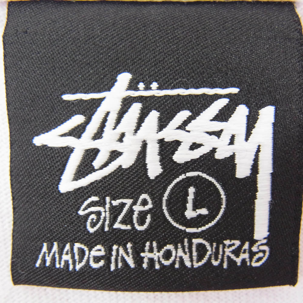 STUSSY ステューシー Talking Heads トーキングヘッズ プリント 半袖 Tシャツ ホワイト系 L【中古】