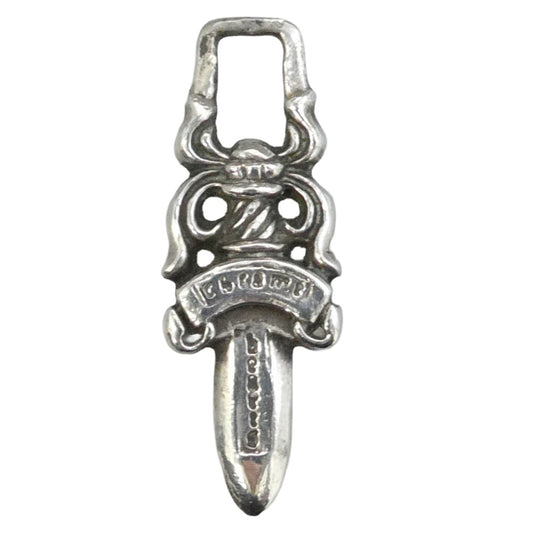 CHROME HEARTS クロムハーツ（原本無） #5DAGGER ZIP1 #5ダガーチャーム ペンダントトップ シルバー系【中古】