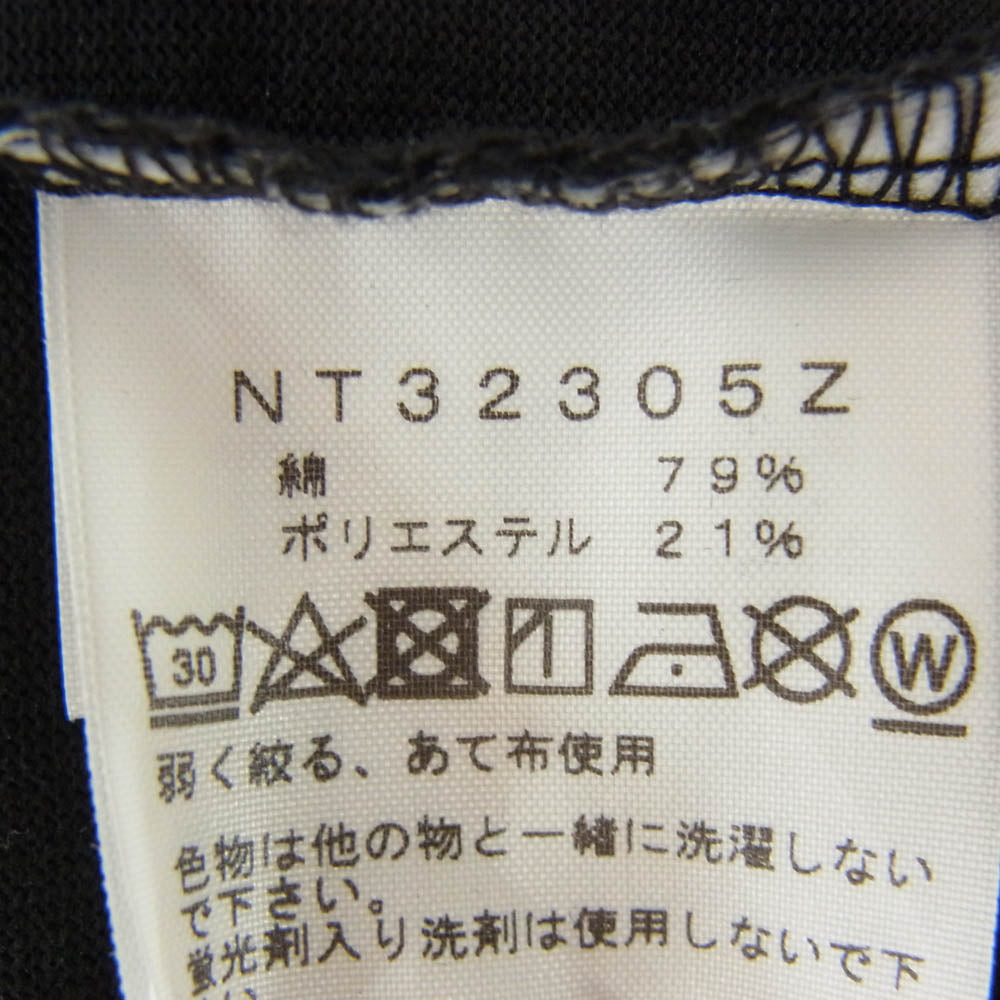 THE NORTH FACE ノースフェイス NT32305Z S/S カモフラージュ ロゴ プリント Tシャツ 半袖 カットソー ブラック系 XL【中古】