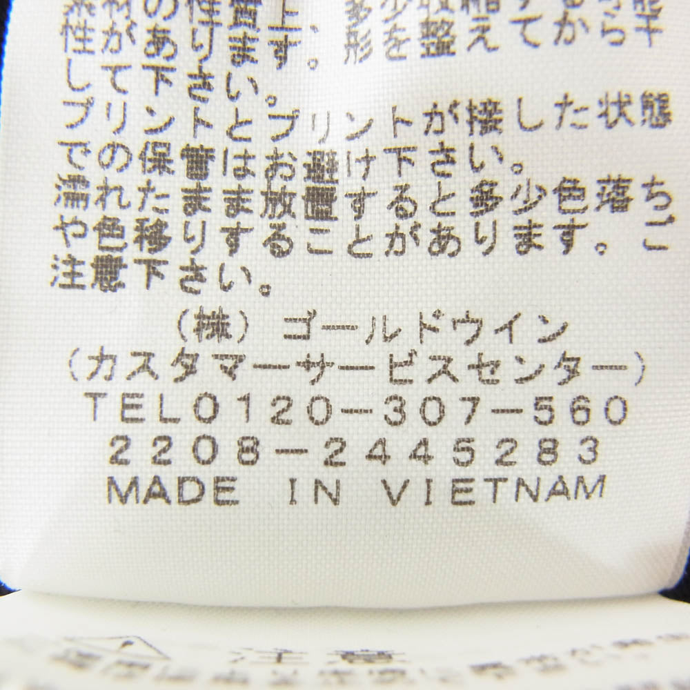 THE NORTH FACE ノースフェイス NT32305Z S/S カモフラージュ ロゴ プリント Tシャツ 半袖 カットソー ブラック系 XL【中古】