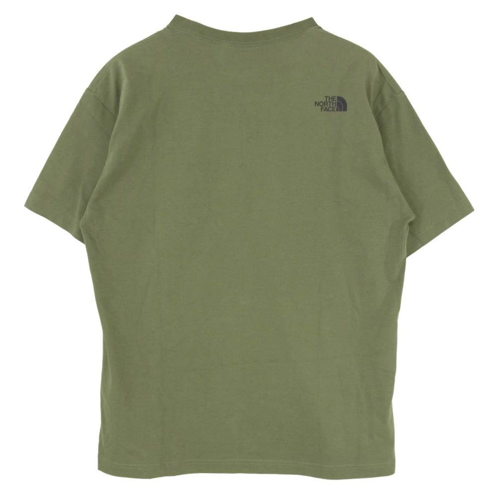 THE NORTH FACE ノースフェイス NT32303Z S/S ４WD Tee グラフィック プリント Tシャツ 半袖 カットソー カーキ系 XL【中古】