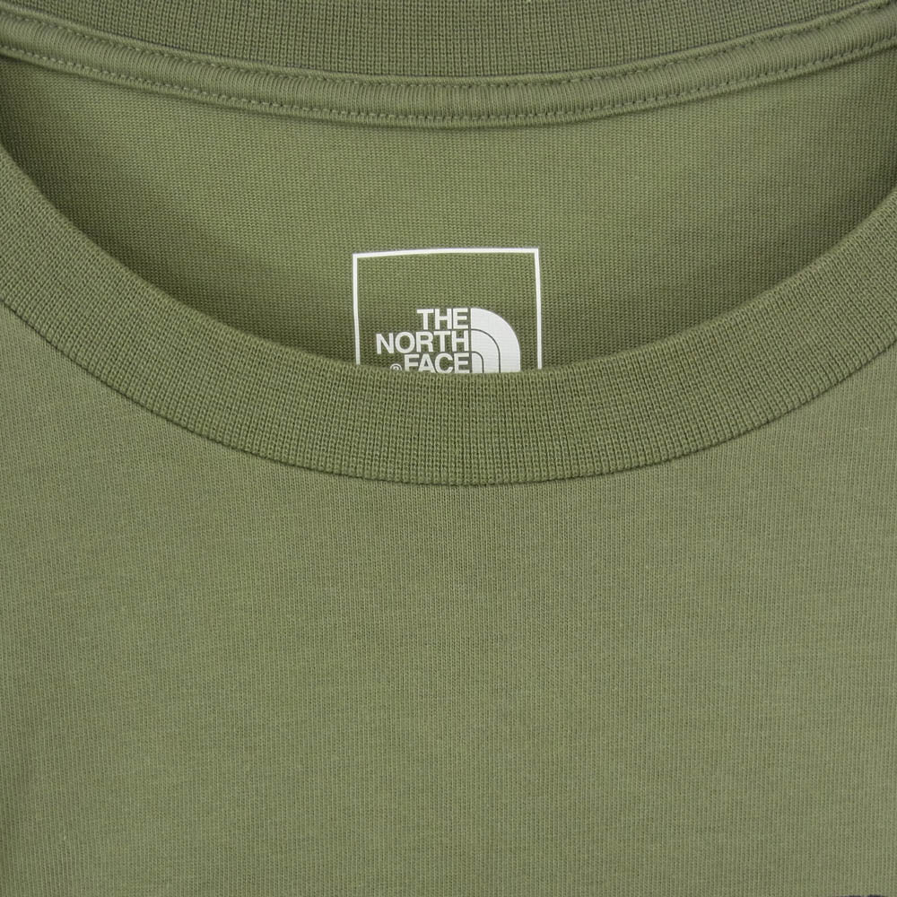 THE NORTH FACE ノースフェイス NT32303Z S/S ４WD Tee グラフィック プリント Tシャツ 半袖 カットソー カーキ系 XL【中古】