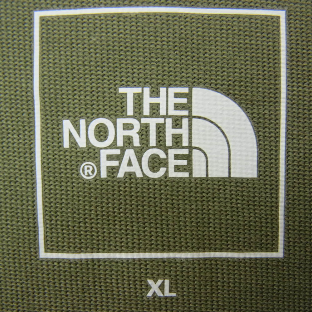 THE NORTH FACE ノースフェイス NT32303Z S/S ４WD Tee グラフィック プリント Tシャツ 半袖 カットソー カーキ系 XL【中古】