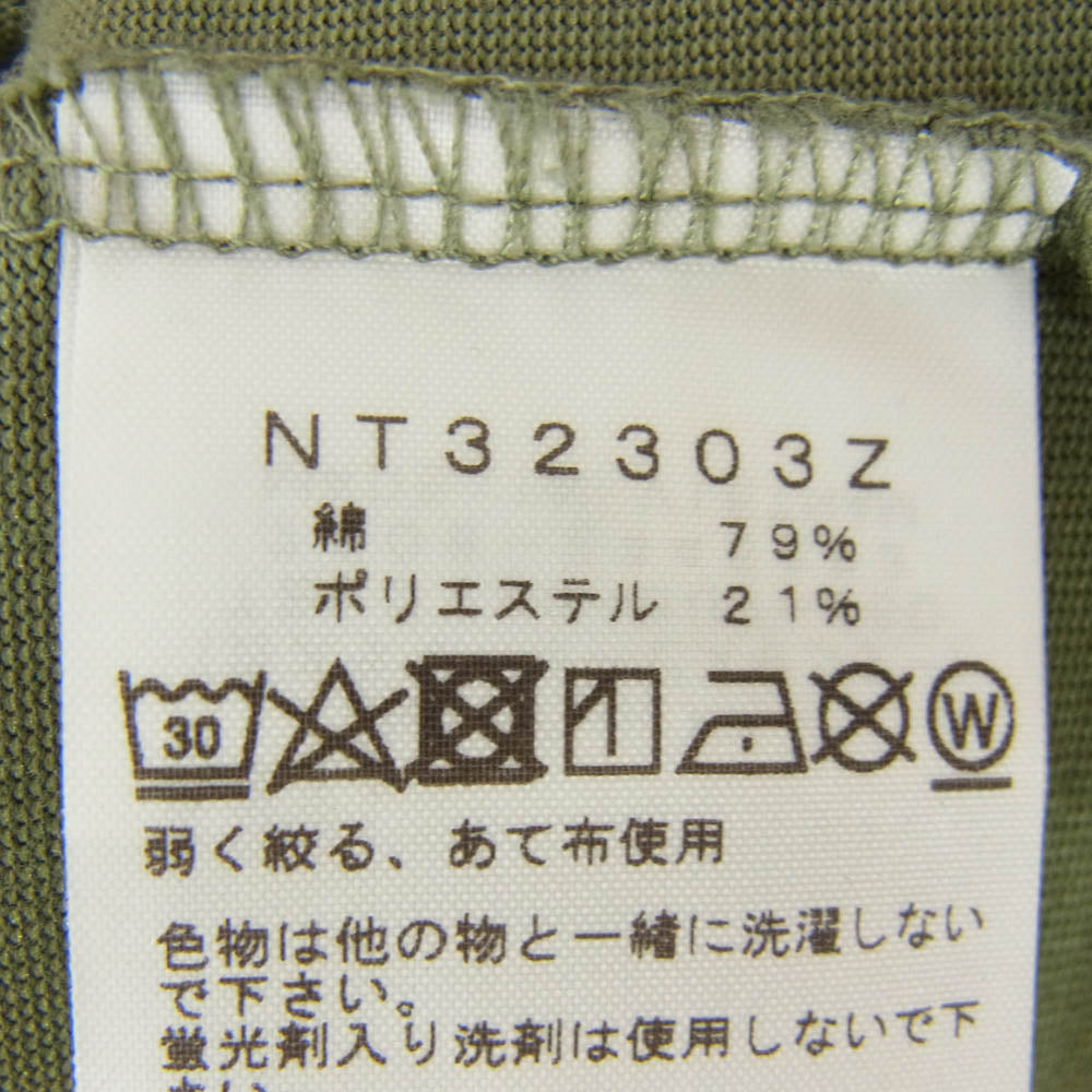 THE NORTH FACE ノースフェイス NT32303Z S/S ４WD Tee グラフィック プリント Tシャツ 半袖 カットソー カーキ系 XL【中古】