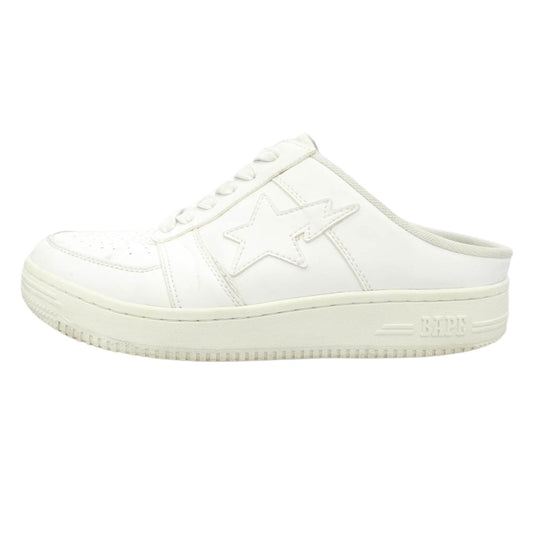 A BATHING APE アベイシングエイプ BAPESTA SLIP ON ベイプスタ スリッポン サンダル スニーカー ホワイト系 26.5cm【中古】