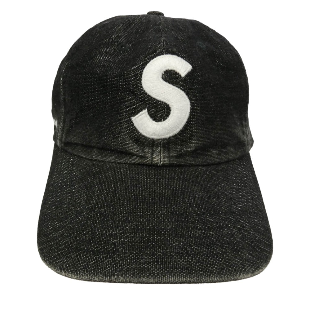 Supreme シュプリーム 25SS Cordura Denim S Logo 6-Panel コーデュラ デニム Sロゴ シックス パネル キャップ 帽子 ブラック系 Free【美品】【中古】