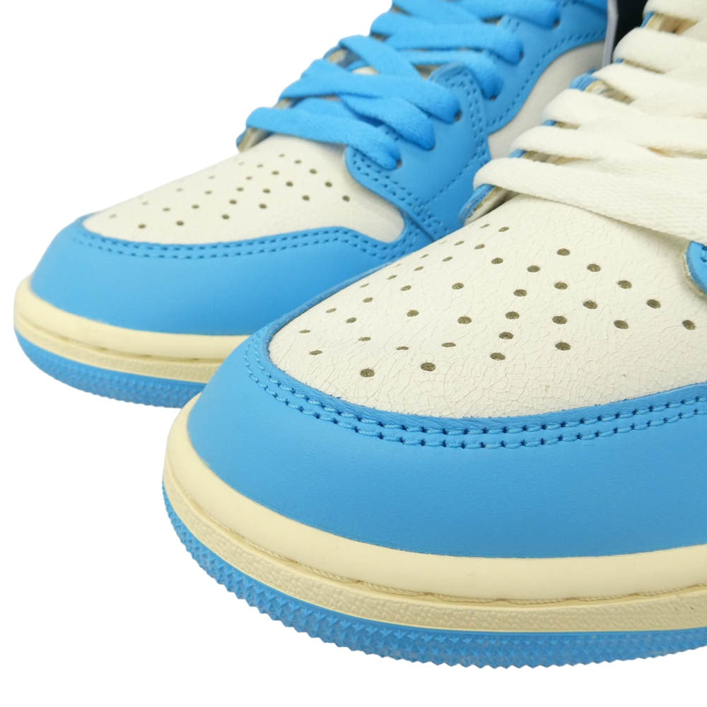 NIKE AIR JORDAN ナイキ ジョーダン 25SS DZ5485-402 Air Jordan 1 Retro High OG UNC Reimagined AJ1 エアジョーダン レトロ ハイ リイマジンド スニーカー ホワイト系 ライトブルー系 27.5cm【極上美品】【中古】