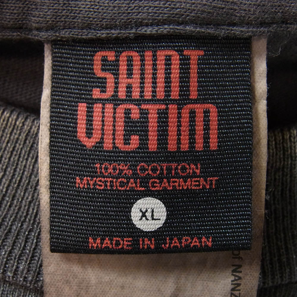 SAINT MICHAEL セントマイケル 25AW SM-HR1-0000-C075 Hajime Sorayama 空山基 MASK SRYM_SS TEE クルーネック 半袖 Tシャツ チャコール系 XL【中古】