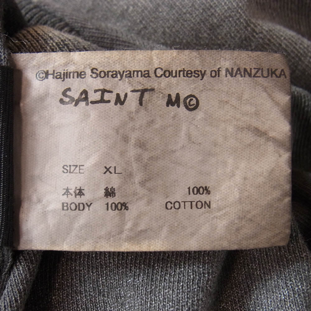 SAINT MICHAEL セントマイケル 25AW SM-HR1-0000-C075 Hajime Sorayama 空山基 MASK SRYM_SS TEE クルーネック 半袖 Tシャツ チャコール系 XL【中古】