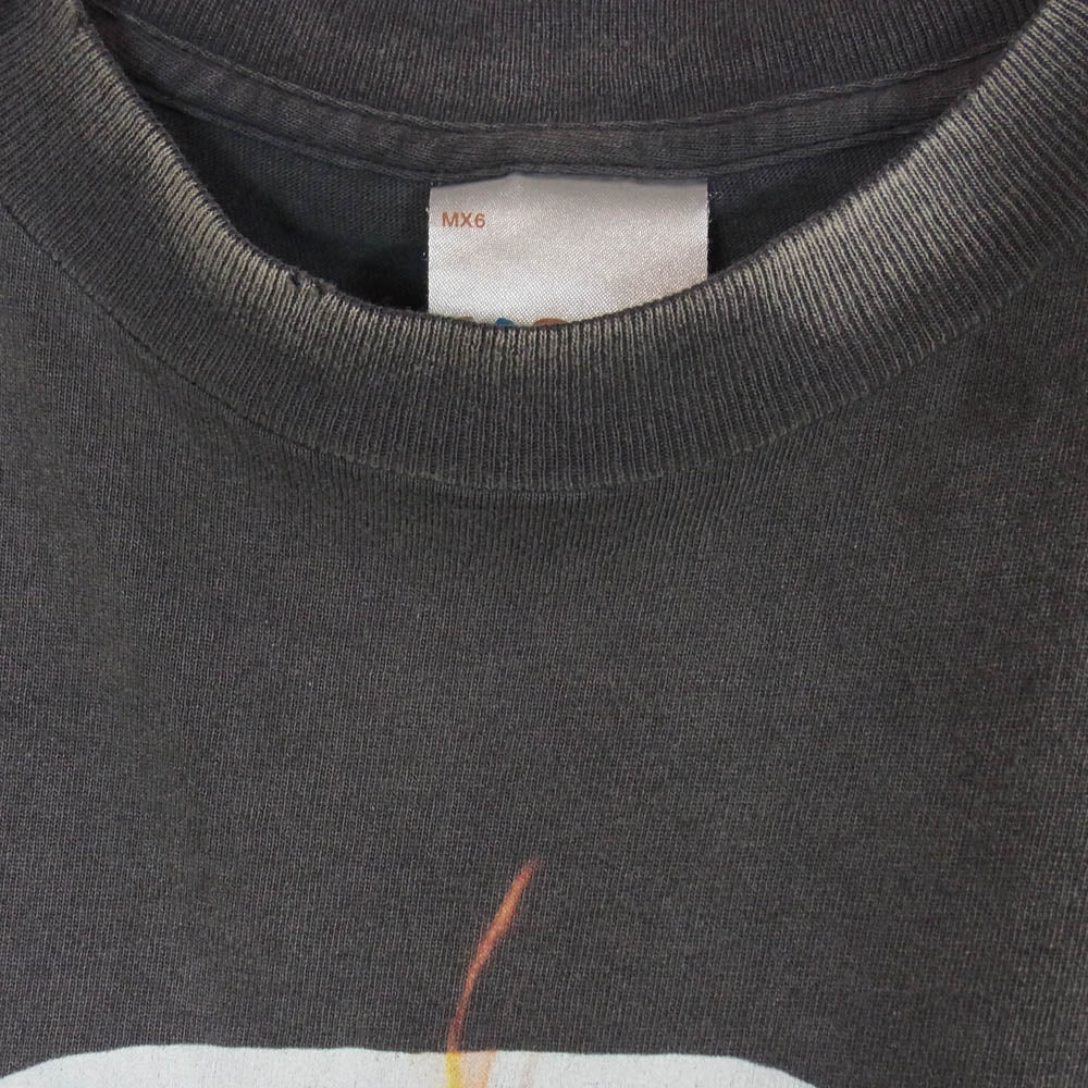 SAINT MICHAEL セントマイケル 25SS SM-HR8-0000-002 S/S TEE DEVIL DADDY デビル ダディ クルーネック 半袖 Tシャツ チャコール系 L【中古】