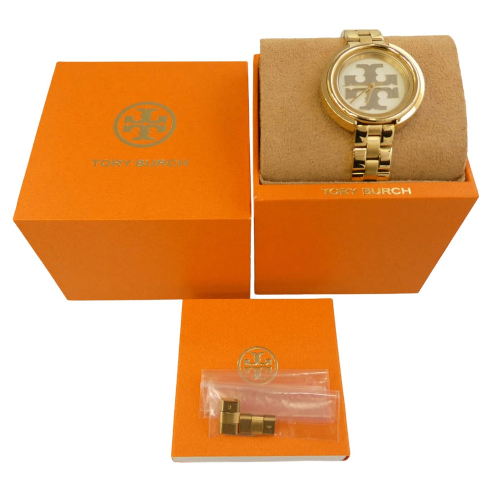 Tory Burch トリーバーチ TBW6208 MILLER ミラー ステンレス クオーツ 腕時計 ゴールド系【中古】