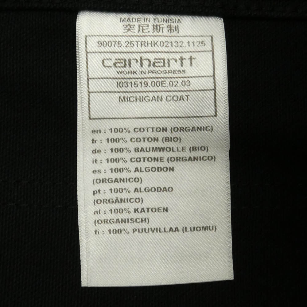 Carhartt カーハート I031519 00E MICHIGAN COAT ミシガンコート カバーオール ダック生地 ジャケット ブラック系 S【中古】