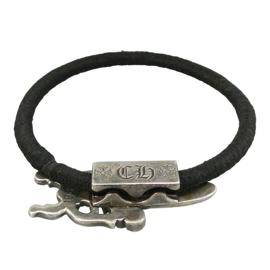 CHROME HEARTS クロムハーツ（原本無） HAIRBAND DAGGER ダガー ヘアバンド ヘアゴム コンチョ ブラック系 シルバー系【中古】