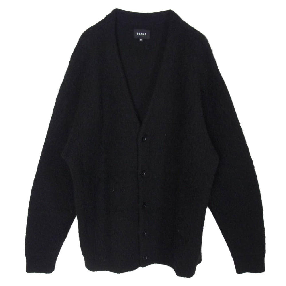 BEAMS ビームス 11-15-1472-048 Solid shaggy cardigan ソリッド シャギー カーディガン ブラック系 M【中古】