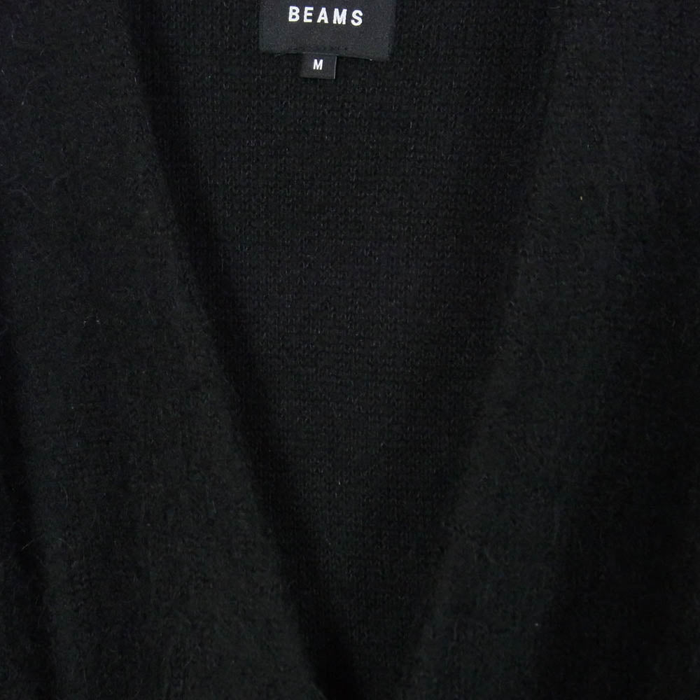 BEAMS ビームス 11-15-1472-048 Solid shaggy cardigan ソリッド シャギー カーディガン ブラック系 M【中古】