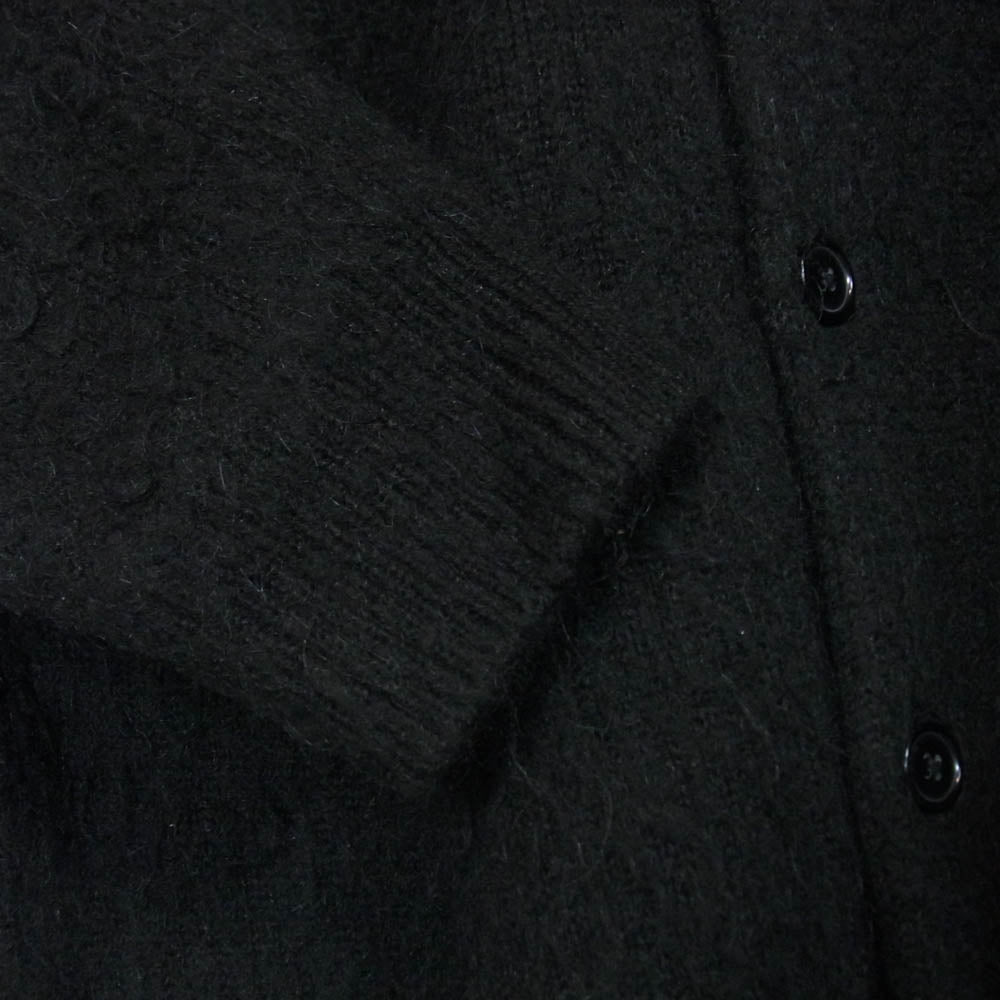 BEAMS ビームス 11-15-1472-048 Solid shaggy cardigan ソリッド シャギー カーディガン ブラック系 M【中古】