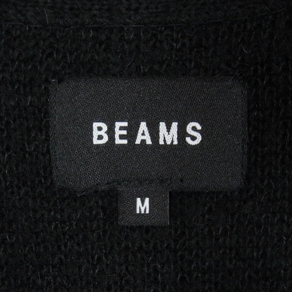BEAMS ビームス 11-15-1472-048 Solid shaggy cardigan ソリッド シャギー カーディガン ブラック系 M【中古】