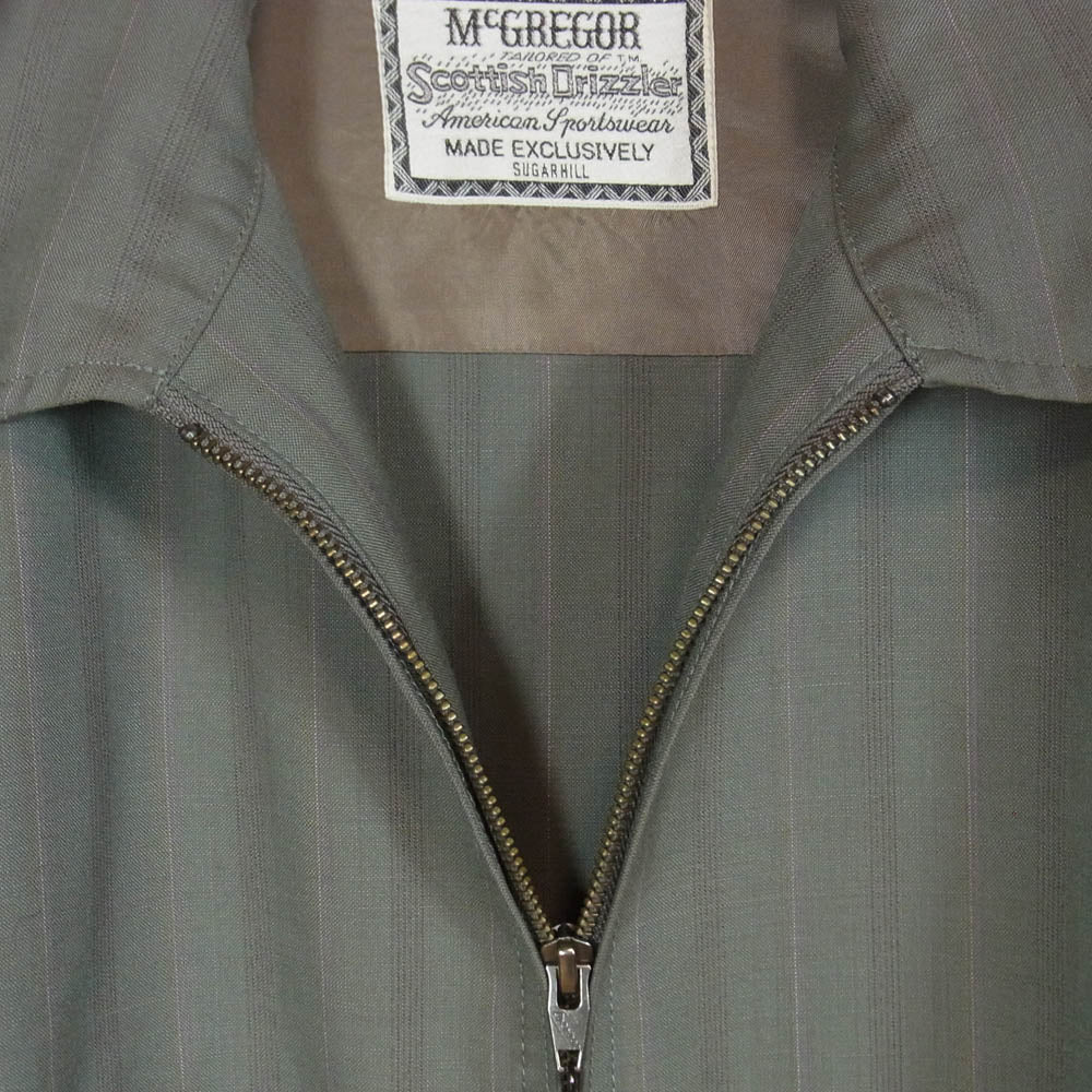 McGregor マックレガー SUGARHILL シュガーヒル 113112101 DRIZZLER JACKET ドリズラージャケット モスグリーン系 M【美品】【中古】