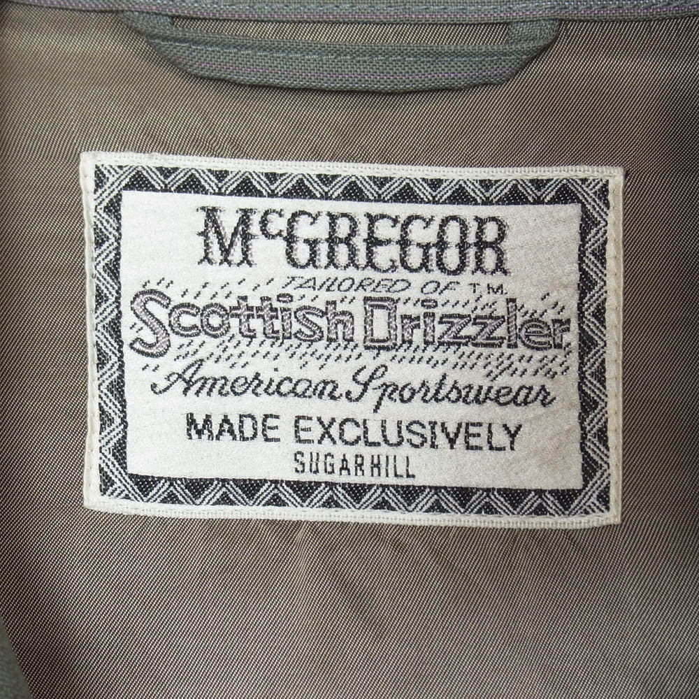 McGregor マックレガー SUGARHILL シュガーヒル 113112101 DRIZZLER JACKET ドリズラージャケット モスグリーン系 M【美品】【中古】 McGregor マックレガー SUGARHILL シュガーヒル 113112101 DRIZZLER