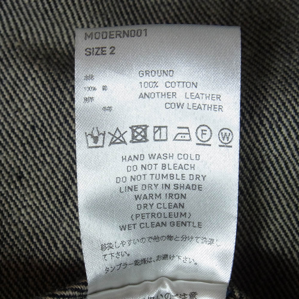 SUGARHILL シュガーヒル MODERN001 MODERN DENIM JACKET モダン デニム ジャケット インディゴブルー系 2【美品】【中古】