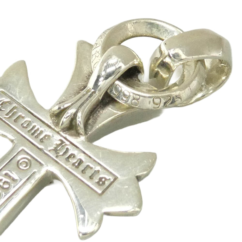 CHROME HEARTS クロムハーツ（原本無） ユナイテッドアローズレシート原本付属 CH CRS SML W BALE スモールCHクロス w/ベイル ペンダントトップ シルバー系【中古】