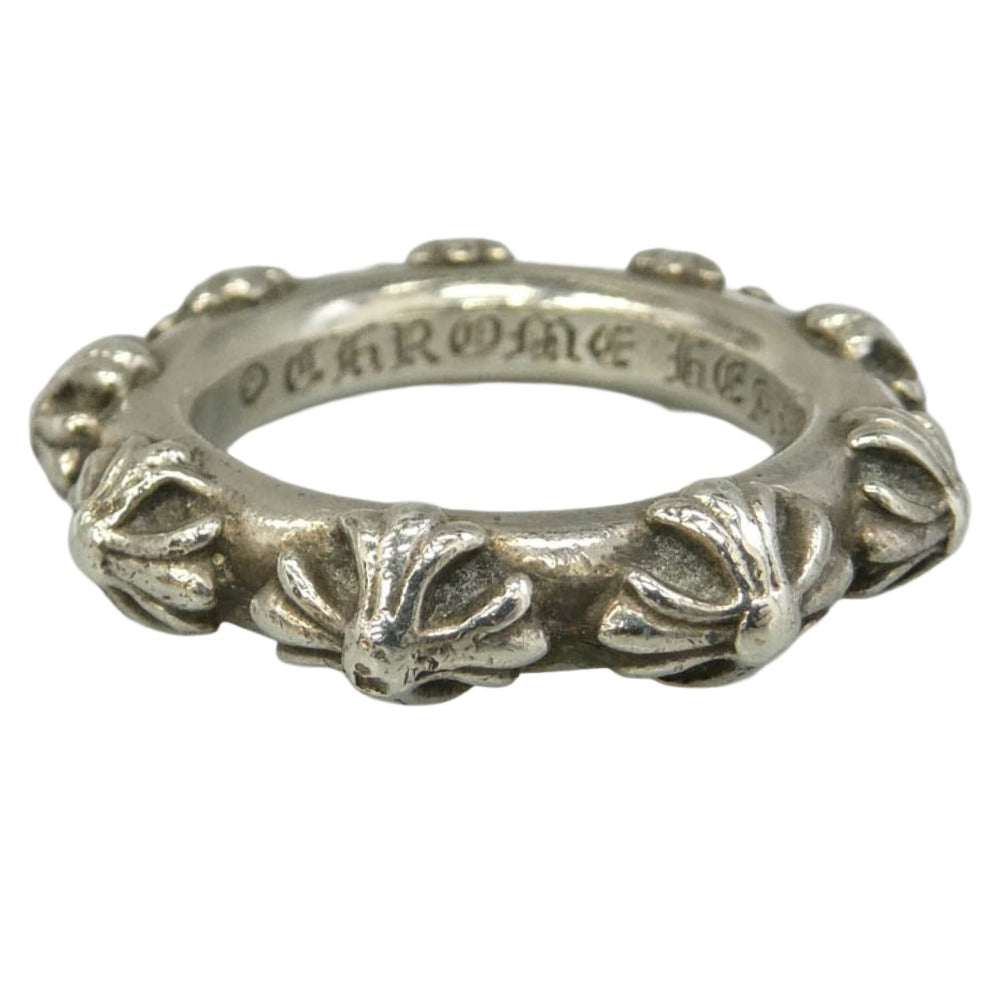 CHROME HEARTS クロムハーツ（原本無） CROSS BAND クロスバンド リング シルバー系 19号【中古】
