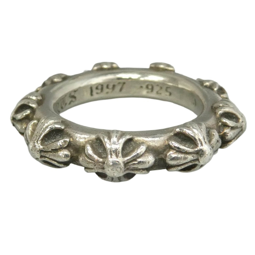 CHROME HEARTS クロムハーツ（原本無） CROSS BAND クロスバンド リング シルバー系 19号【中古】