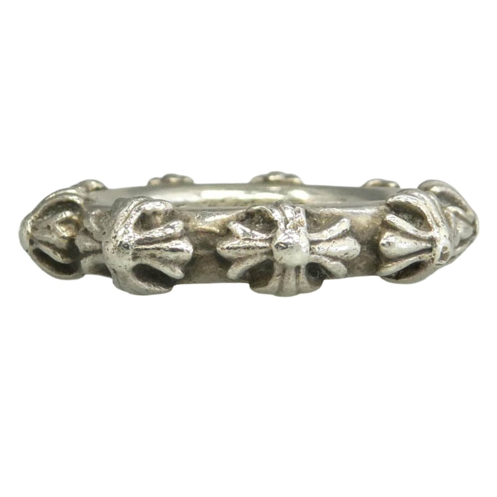 CHROME HEARTS クロムハーツ（原本無） CROSS BAND クロスバンド リング シルバー系 19号【中古】